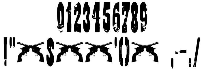 DKWildBunch Font OTHER CHARS