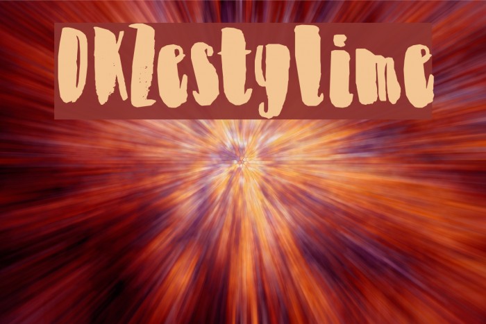 DKZestyLime Font examples