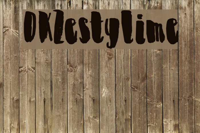 DKZestyLime Font examples