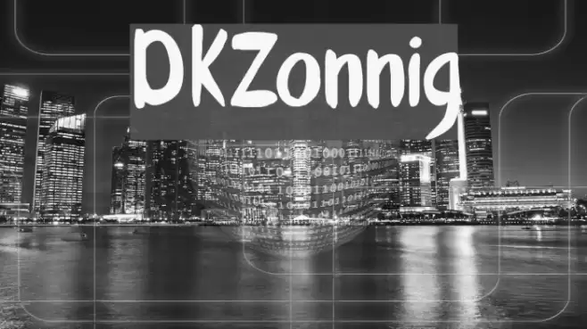 DKZonnig Font examples
