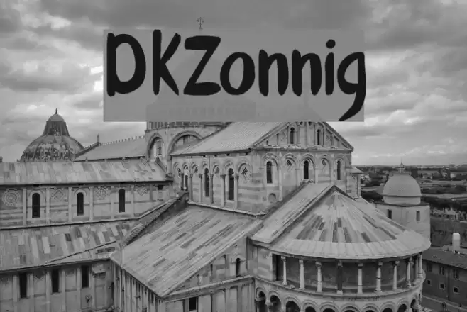 DKZonnig Font examples