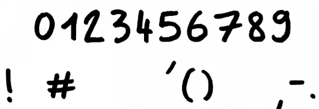 Dker Felt Pen Font OTHER CHARS