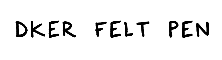 Dker Felt Pen  नि: शुल्क फ़ॉन्ट्स डाउनलोड