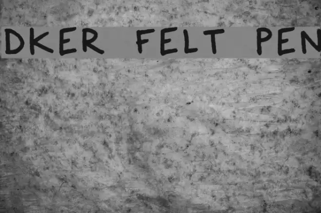 Dker Felt Pen Font examples