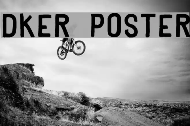 Dker Poster Font examples