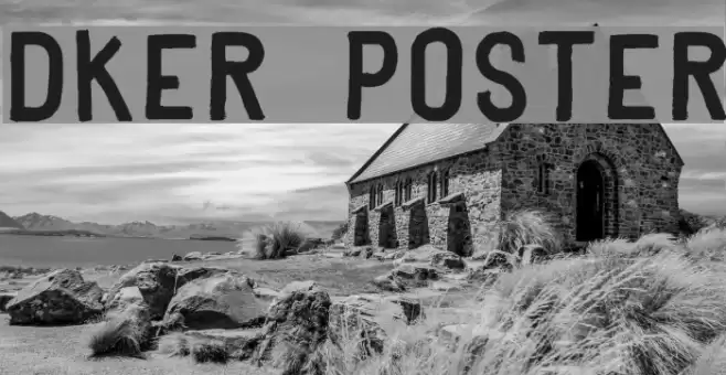 Dker Poster Font examples