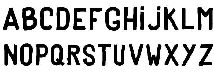 Dker Poster Font LOWERCASE
