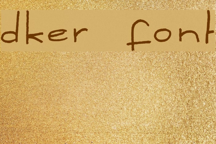 Dker Font examples