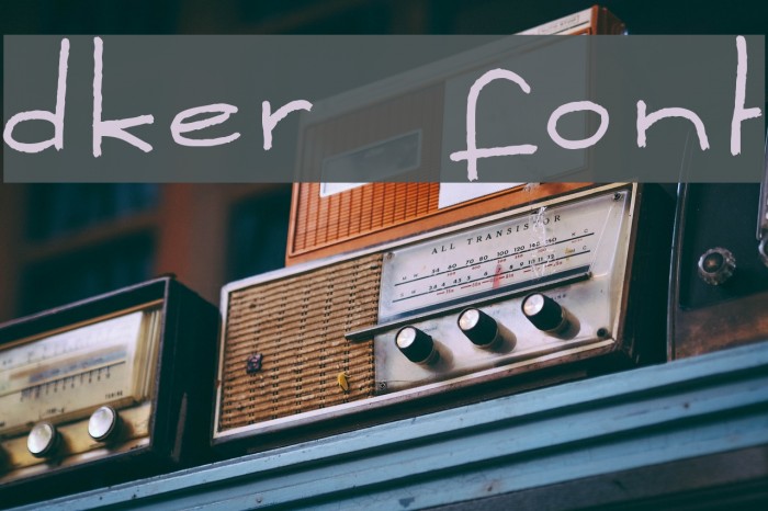Dker Font examples