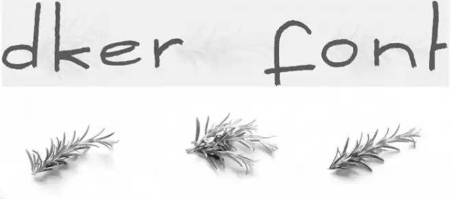 Dker Font examples
