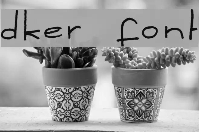 Dker Font examples