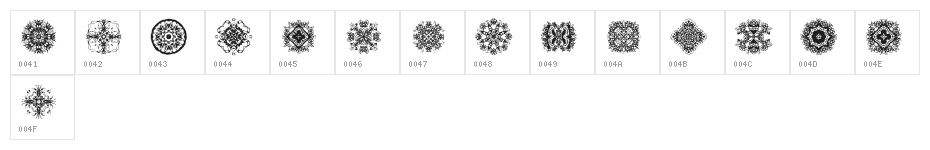 DLDesigns3 Character Map