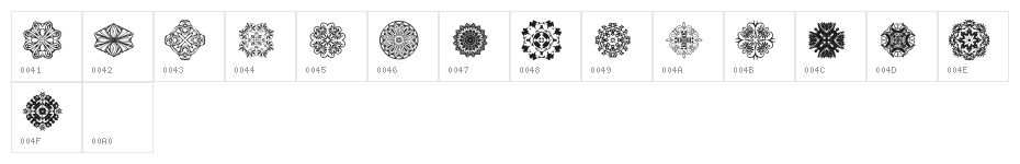 DLDesignsFour Character Map