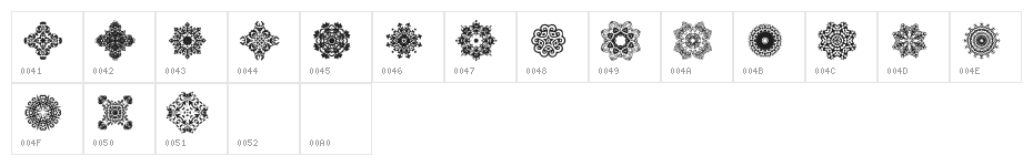 DLDesignsTwo Character Map