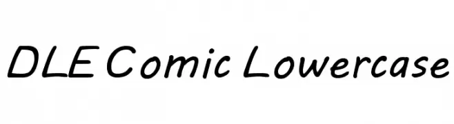 DLE Comic Lowercase  नि: शुल्क फ़ॉन्ट्स डाउनलोड