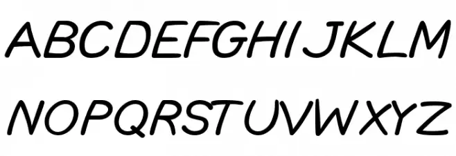 DLE Comic Lowercase Fonte MAIÚSCULAS