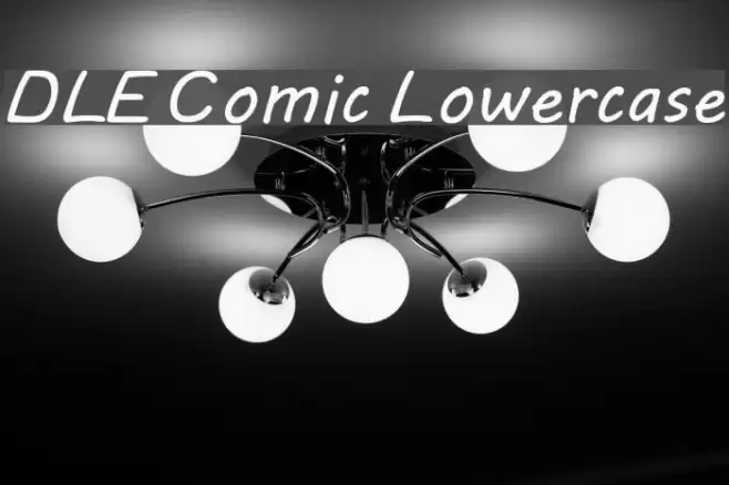 DLE Comic Lowercase Шрифта examples
