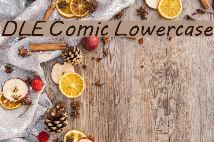 DLE Comic Lowercase Font examples