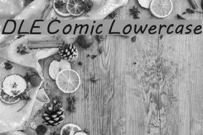 DLE Comic Lowercase Шрифта examples
