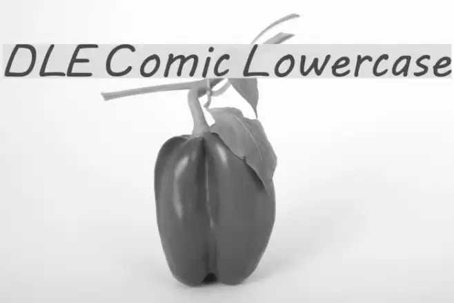 DLE Comic Lowercase Шрифта examples