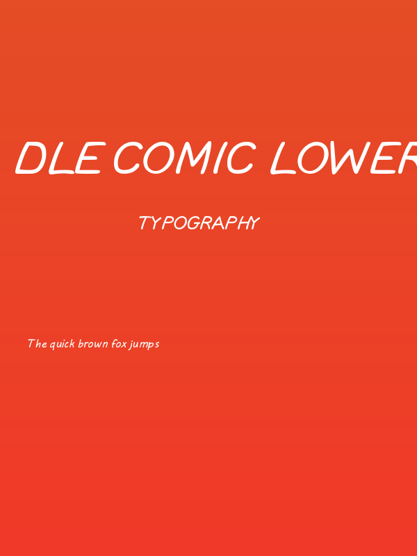 DLE Comic Lowercase Poster