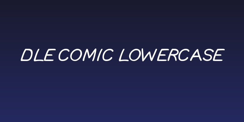 DLE Comic Lowercase Social Header