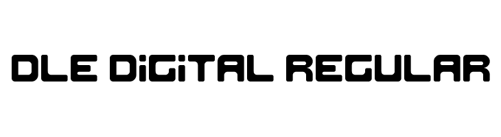 DLE Digital Regular Font