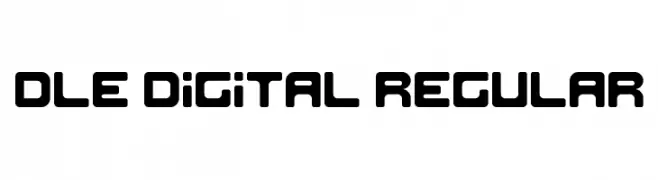 DLE Digital Regular  Frei Schriftart Herunterladen