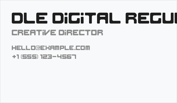 DLE Digital Regular Business Card