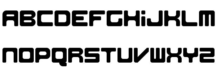 DLE Digital Regular Font LOWERCASE