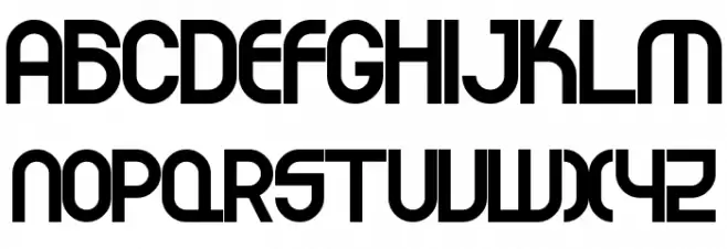 DLE Futuristic Regular Fonte MAIÚSCULAS