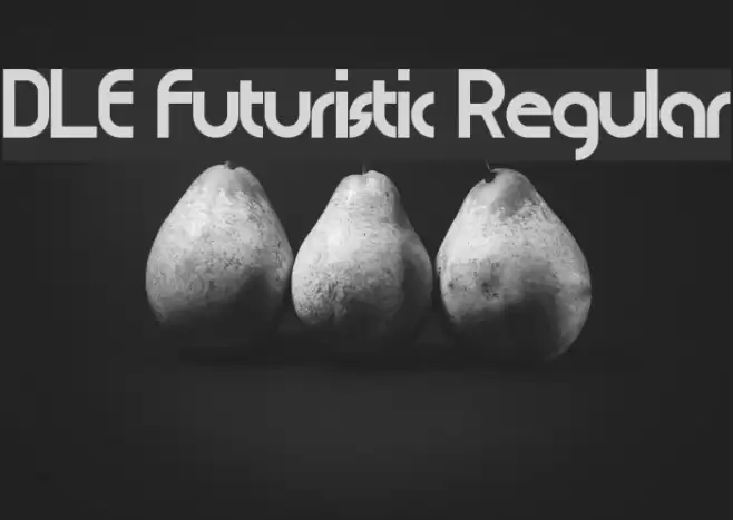 DLE Futuristic Regular Fonte examples