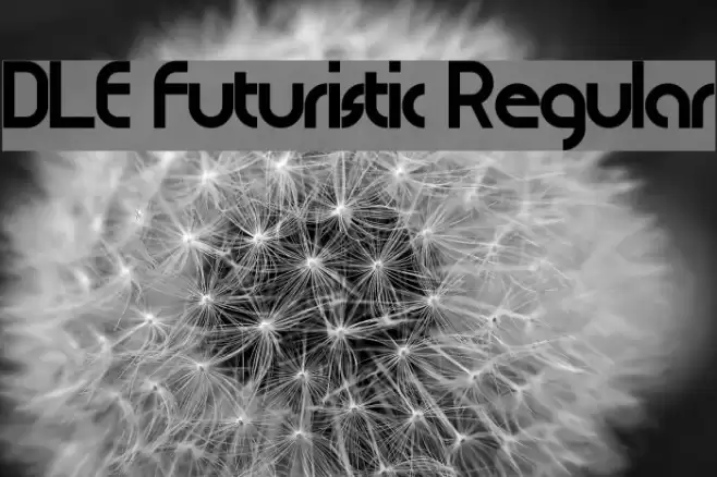 DLE Futuristic Regular Fonte examples