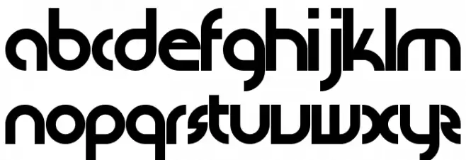 DLE Futuristic Regular Fonte MINÚSCULAS