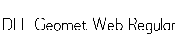 DLE Geomet Web Regular  フリーフォントのダウンロード