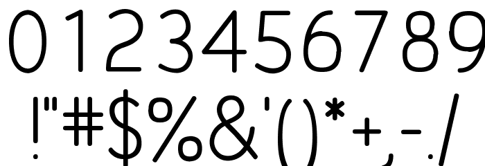 DLE Geomet Web Regular Font OTHER CHARS