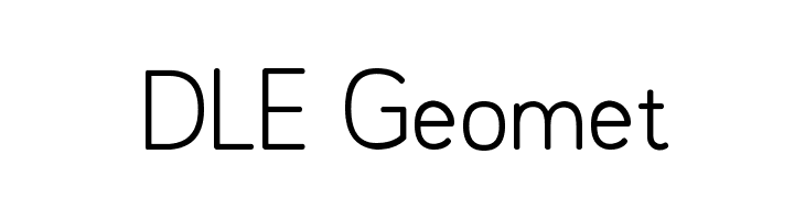 DLE Geomet  免费字体下载