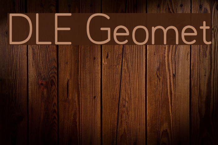 DLE Geomet Font examples