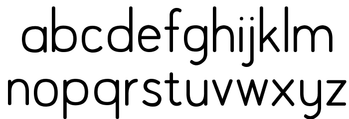 DLE Geomet Font LOWERCASE