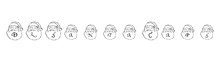 DLSantaCaps Font