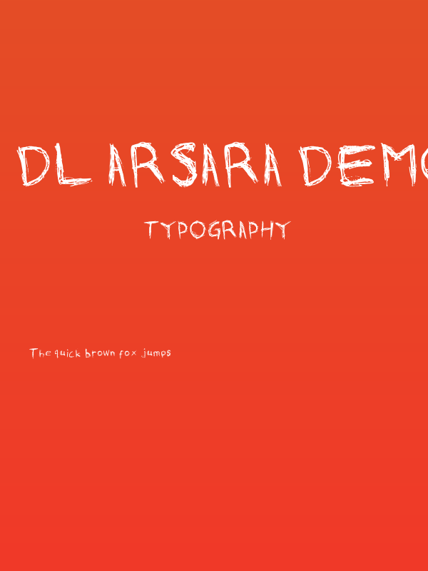 Dl Arsara Demo Regular Poster