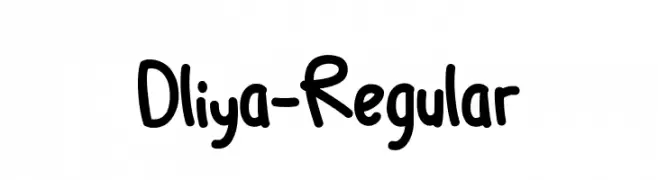 Dliya-Regular  フリーフォントのダウンロード