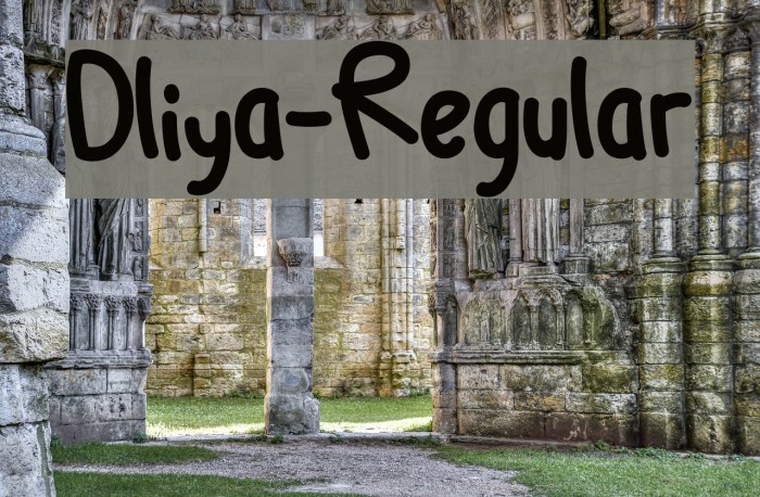 Dliya-Regular Font examples