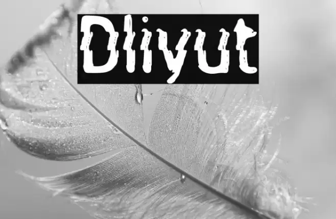 Dliyut Font examples