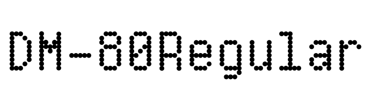 DM-80 Regular  Frei Schriftart Herunterladen