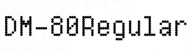 DM-80 Regular  Frei Schriftart Herunterladen