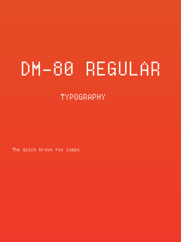 DM-80 Regular Poster