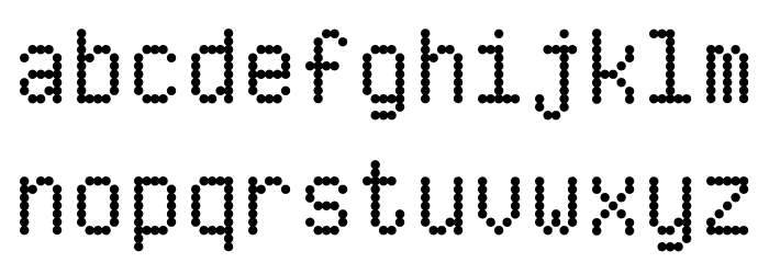 DM-80 Regular Font LOWERCASE