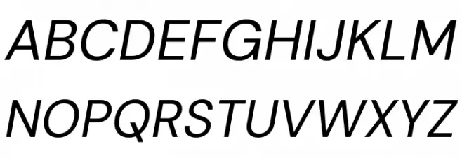 DM Sans 9pt Italic Polices MAJUSCULES