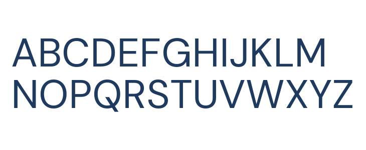 DM Sans 9pt Regular Uppercase